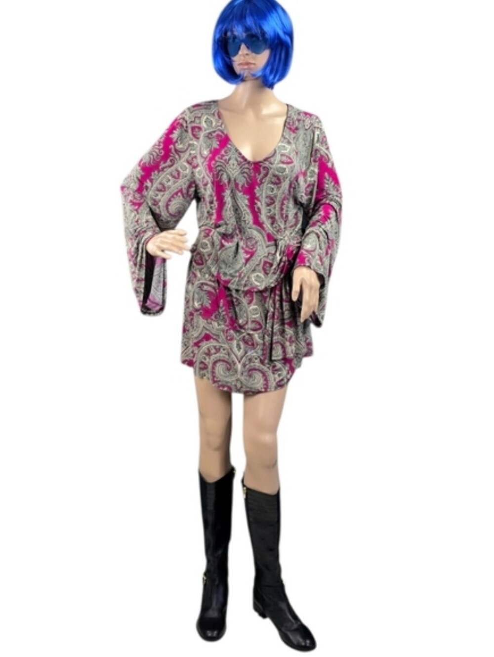 Karl Lagerfeld Paisley Dress, Rare, Hard To Find! - Picture 13 of 16